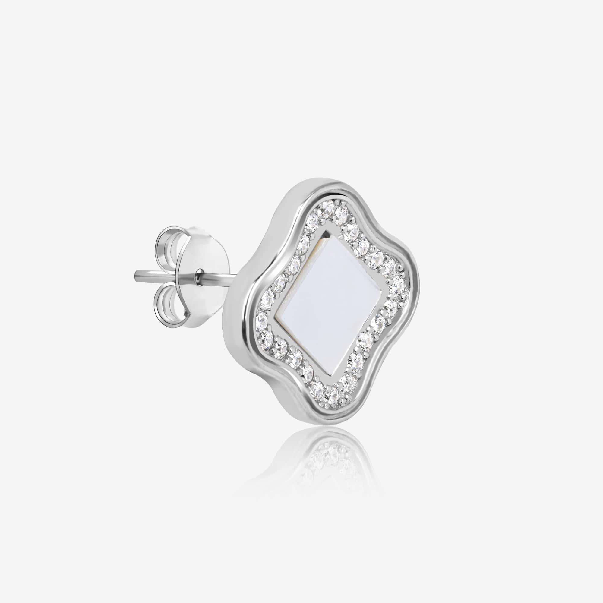Aztec Zirconia Silver Pendant Set