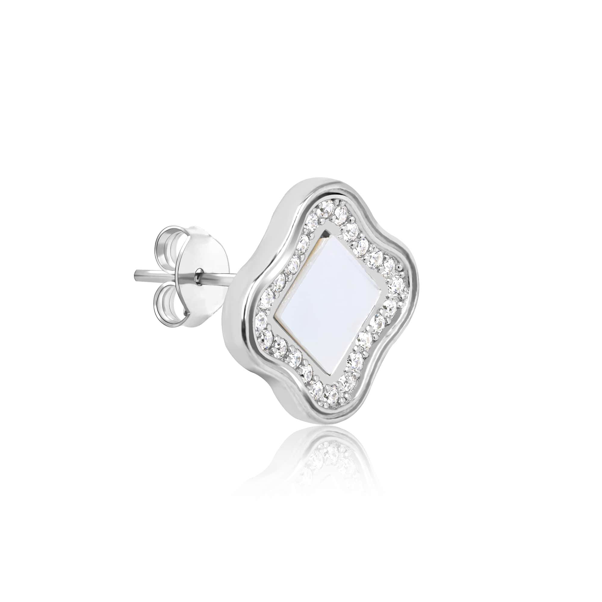 Aztec CZ Silver Pendant Set