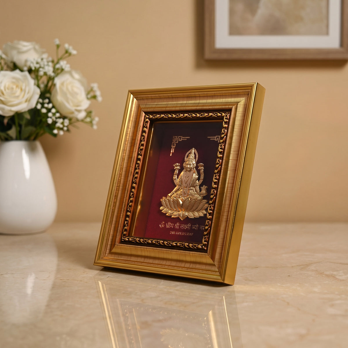 24K Gold Foil Mahalakshmi Frame