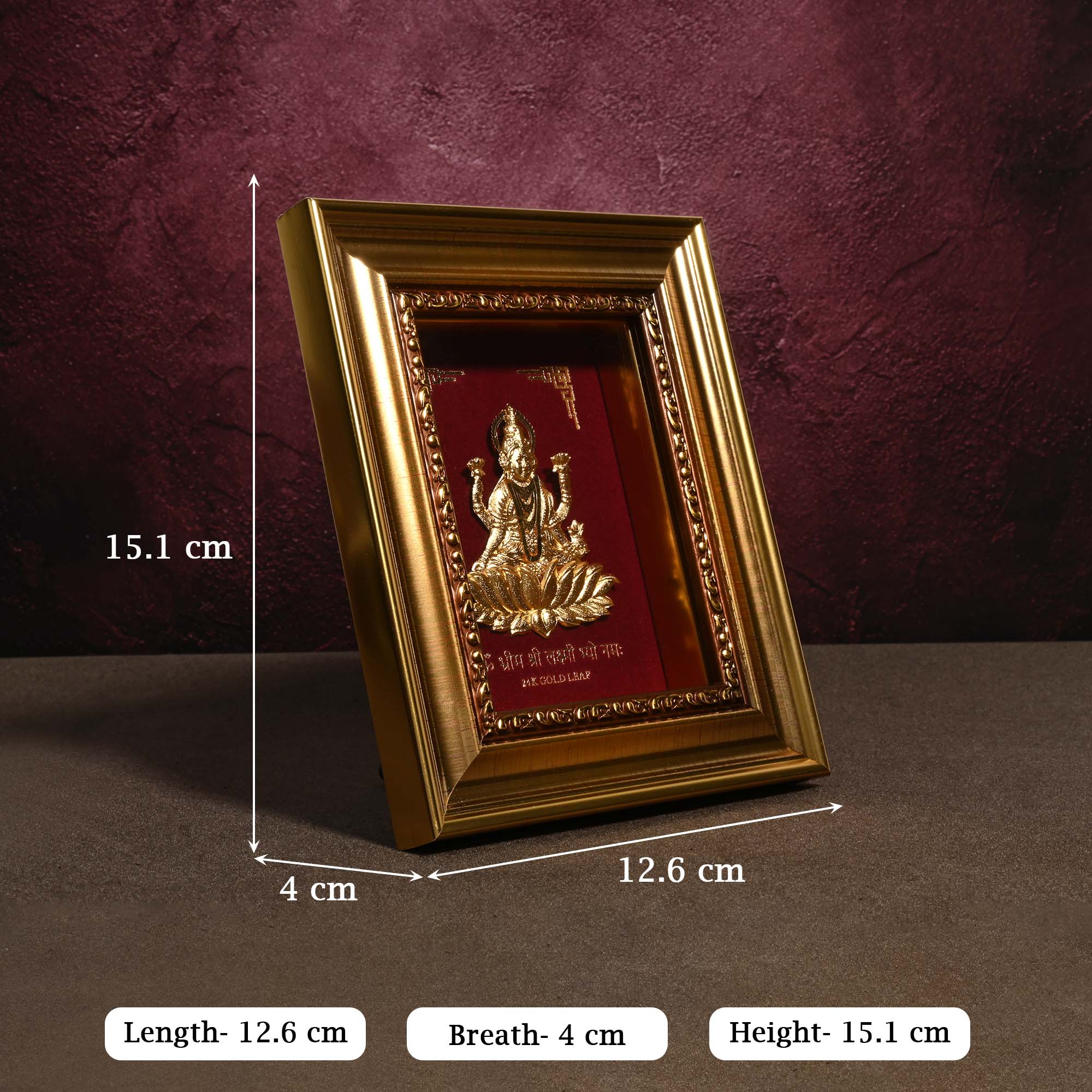 24K Gold Foil Mahalakshmi Frame