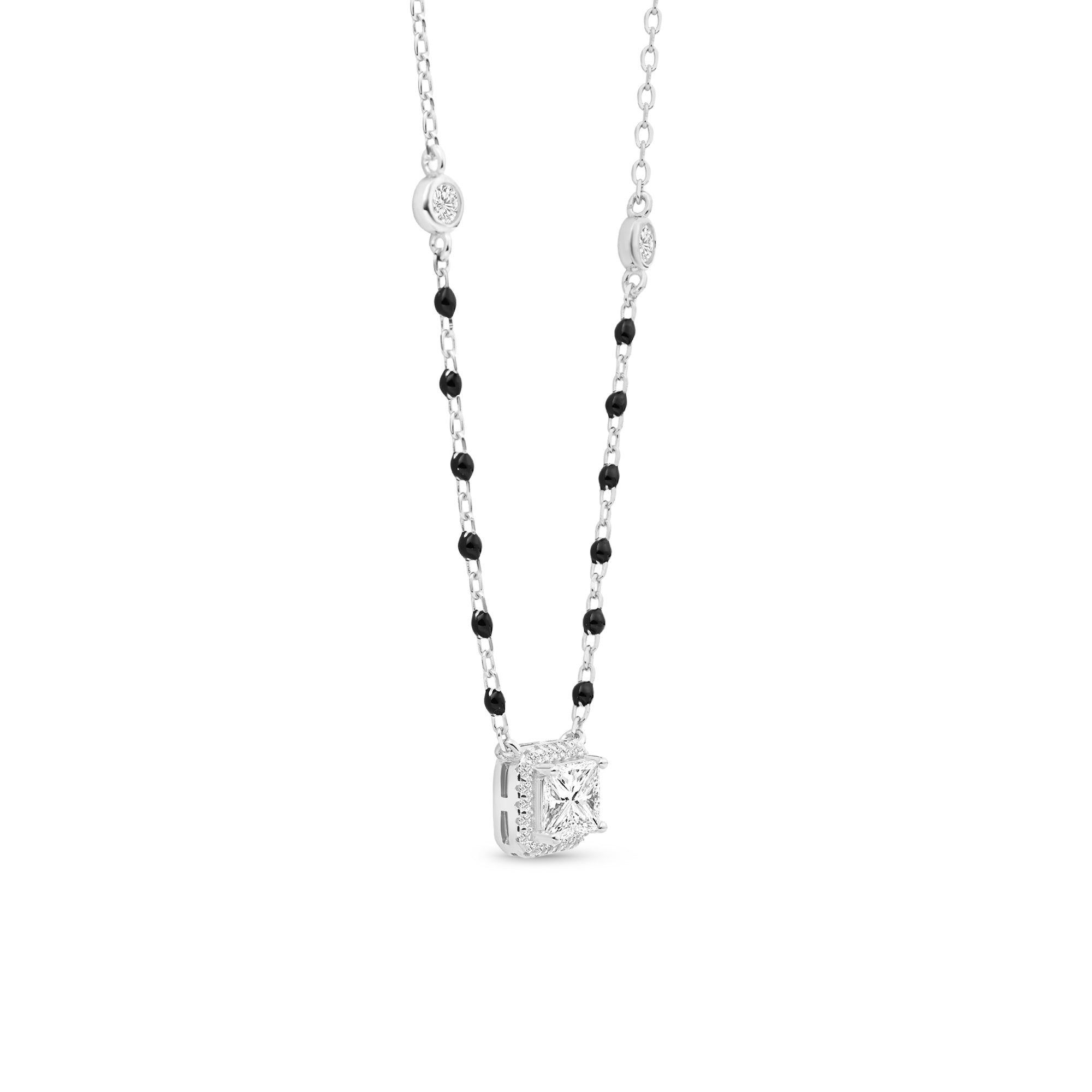 Minimal Square Halo Mangalsutra