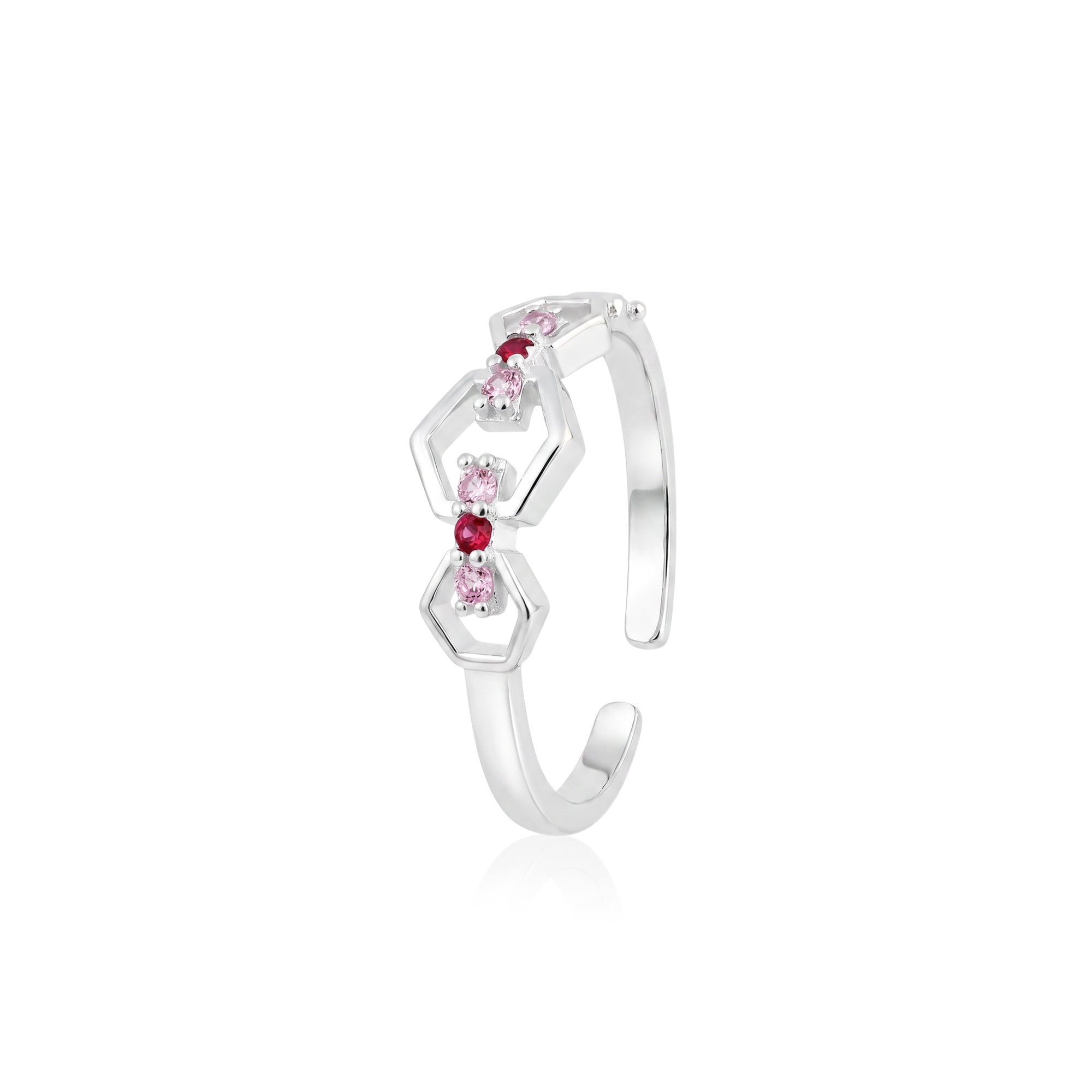 Hexagonal Geo Toe Ring
