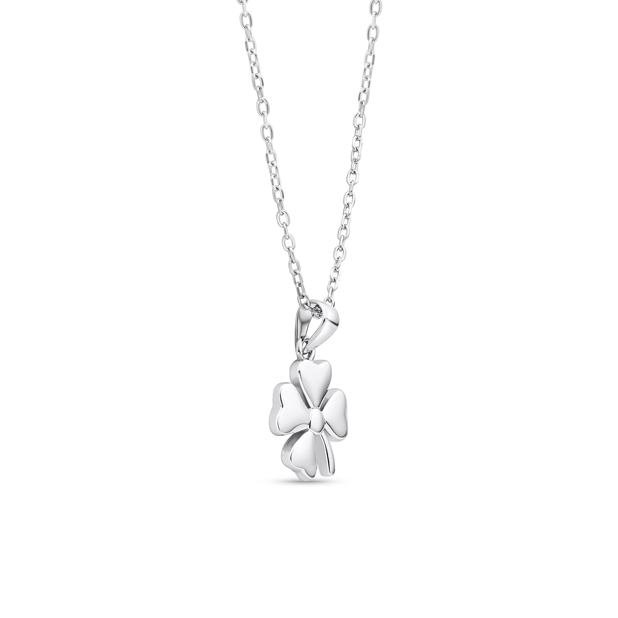 Minimal Clover Charm Necklace