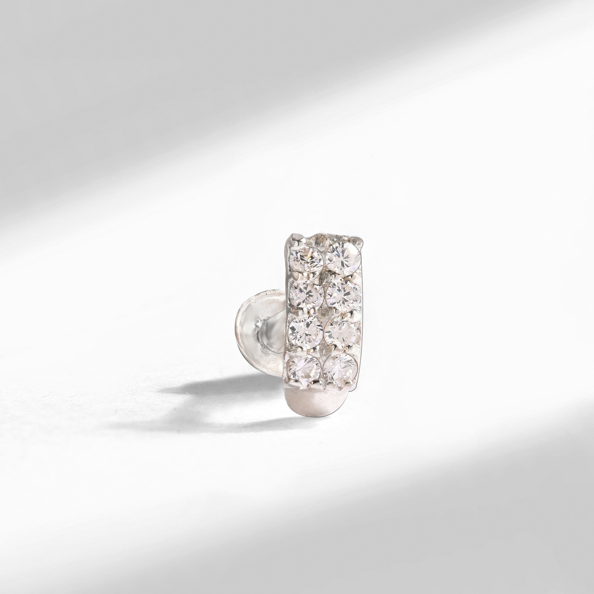 Radiant Silver Nose Pin