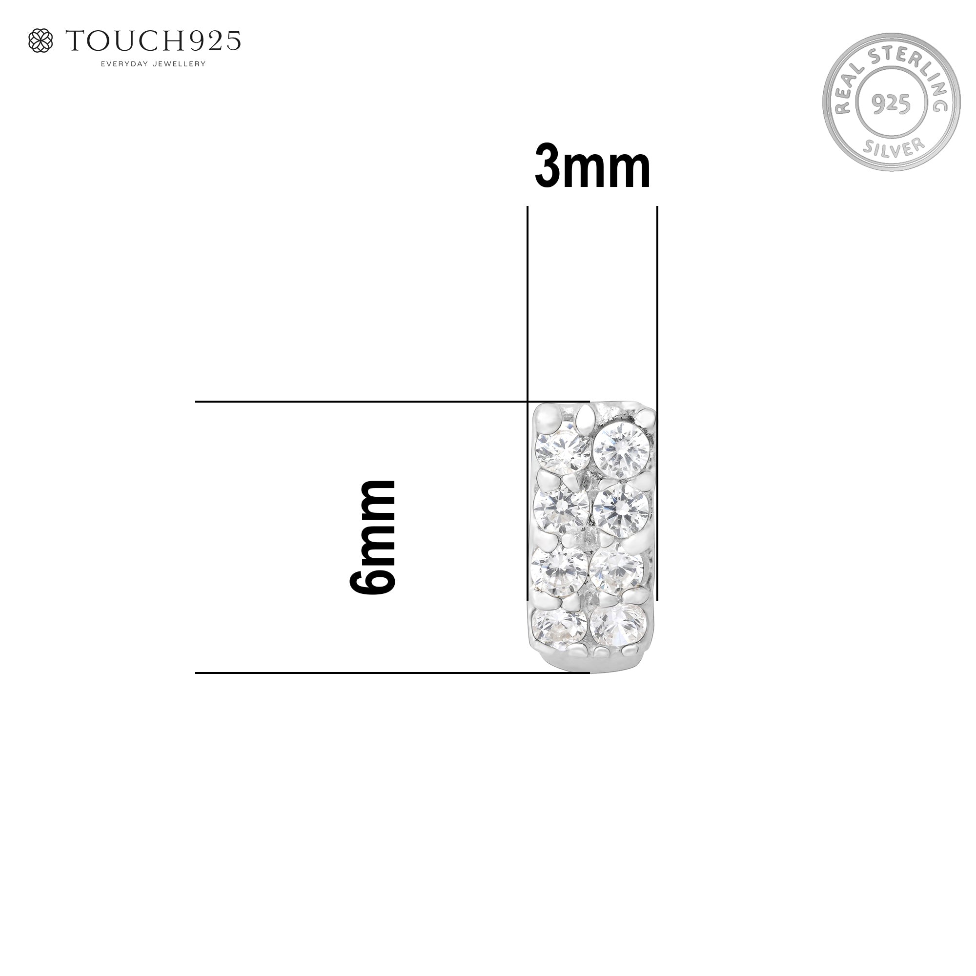 Radiant Silver Nose Pin