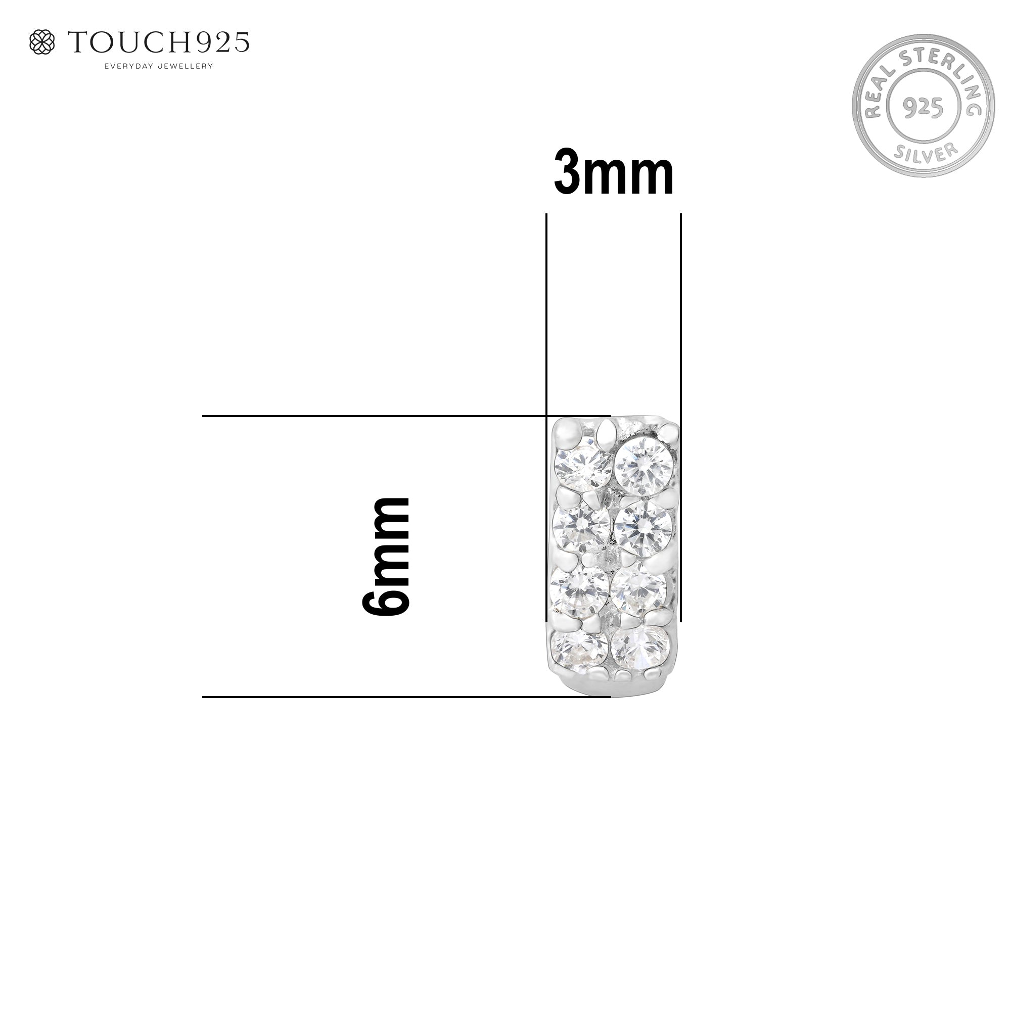 Radiant Silver Nose Pin