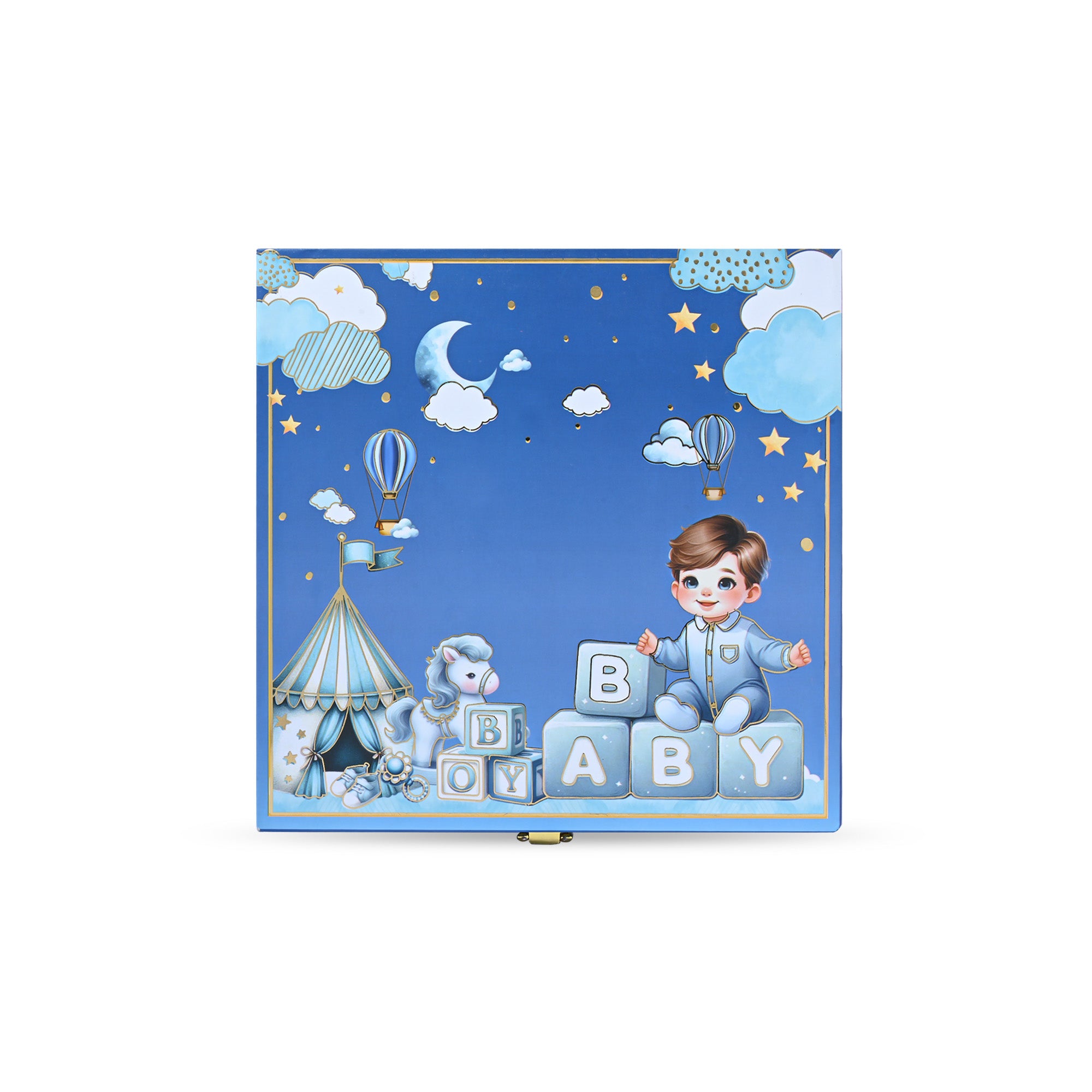 999 Silver Musical Baby Boy Coin Box (5 Coins)