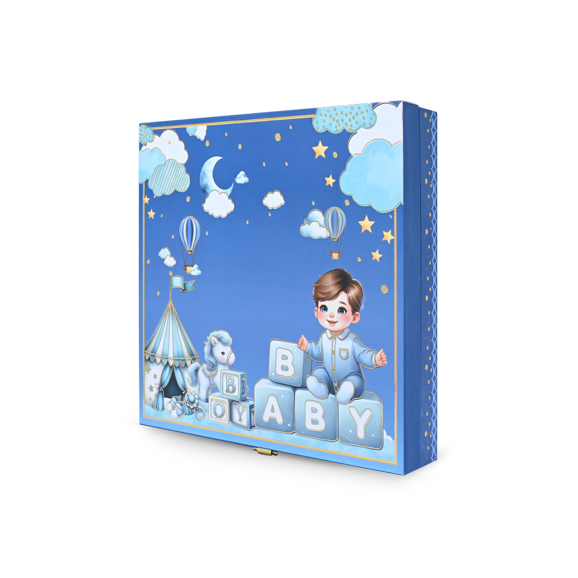 999 Silver Musical Baby Boy Coin Box (5 Coins)