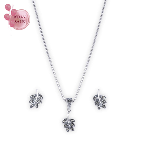 Enchanted Leafy Branch Pendant Set - Touch925