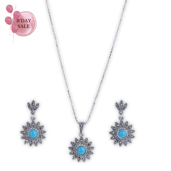 Spike Blossom Pendant Set - Touch925