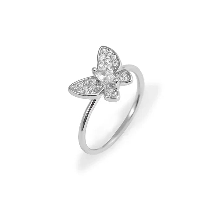 Butterfly Serenity Silver Ring - Touch925