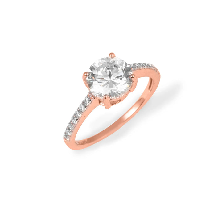 Sparkly Rose CZ Ring - Touch925