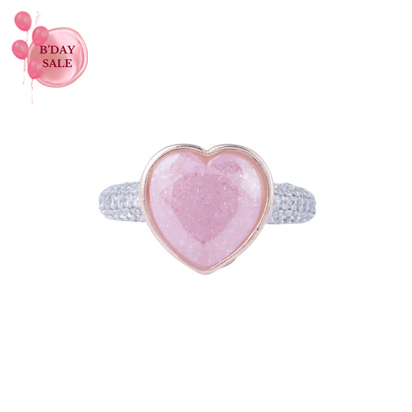Pink Heart Sparkle Ring - Touch925