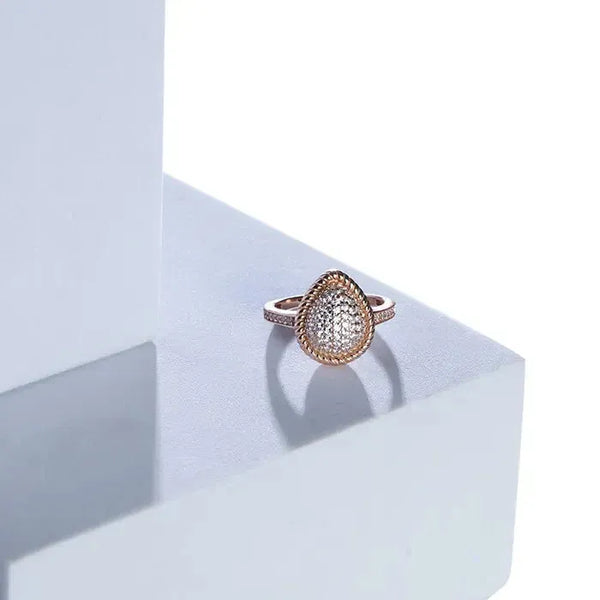 Rose Gold Rivulet Ring - Touch925