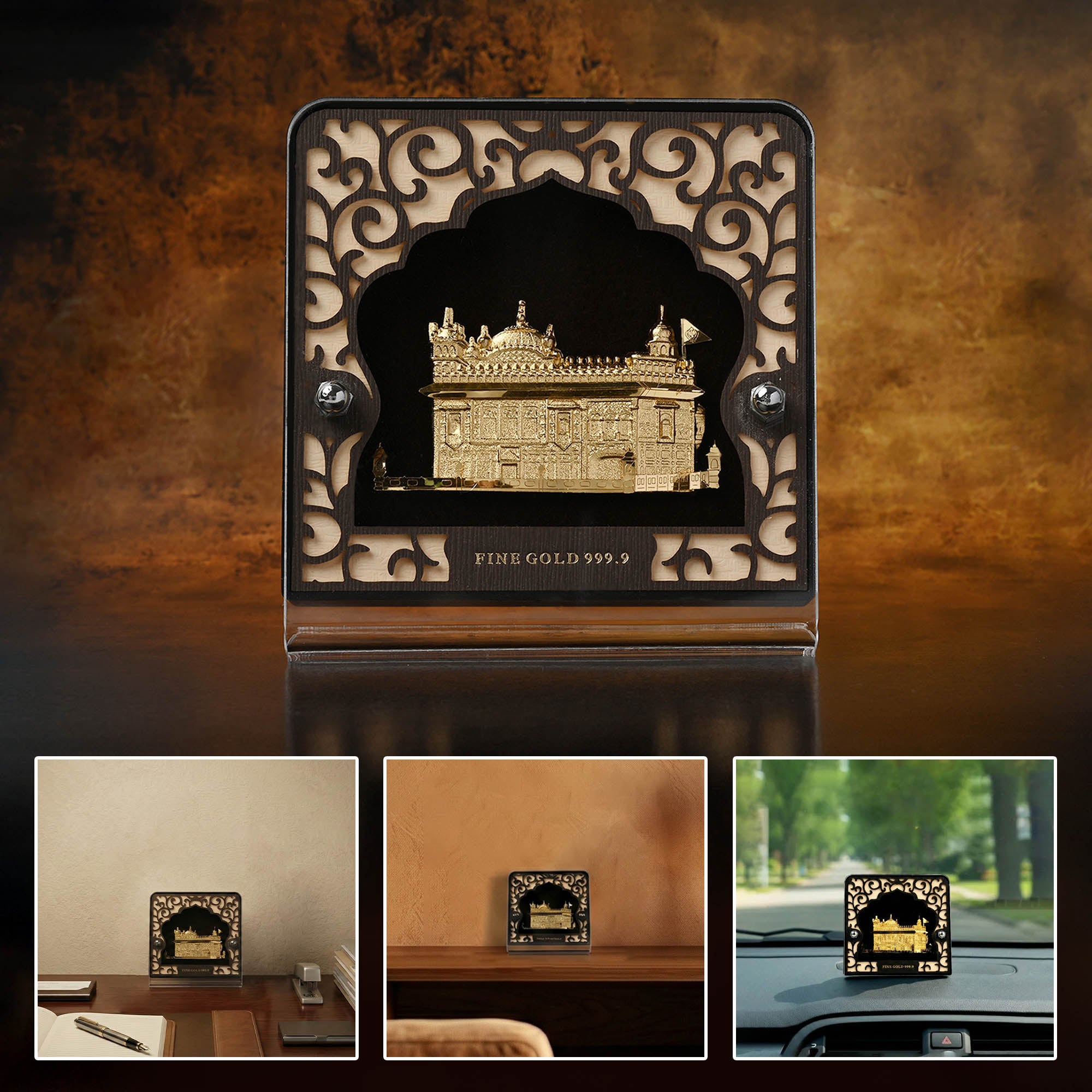 24K Gold Golden Temple Frame