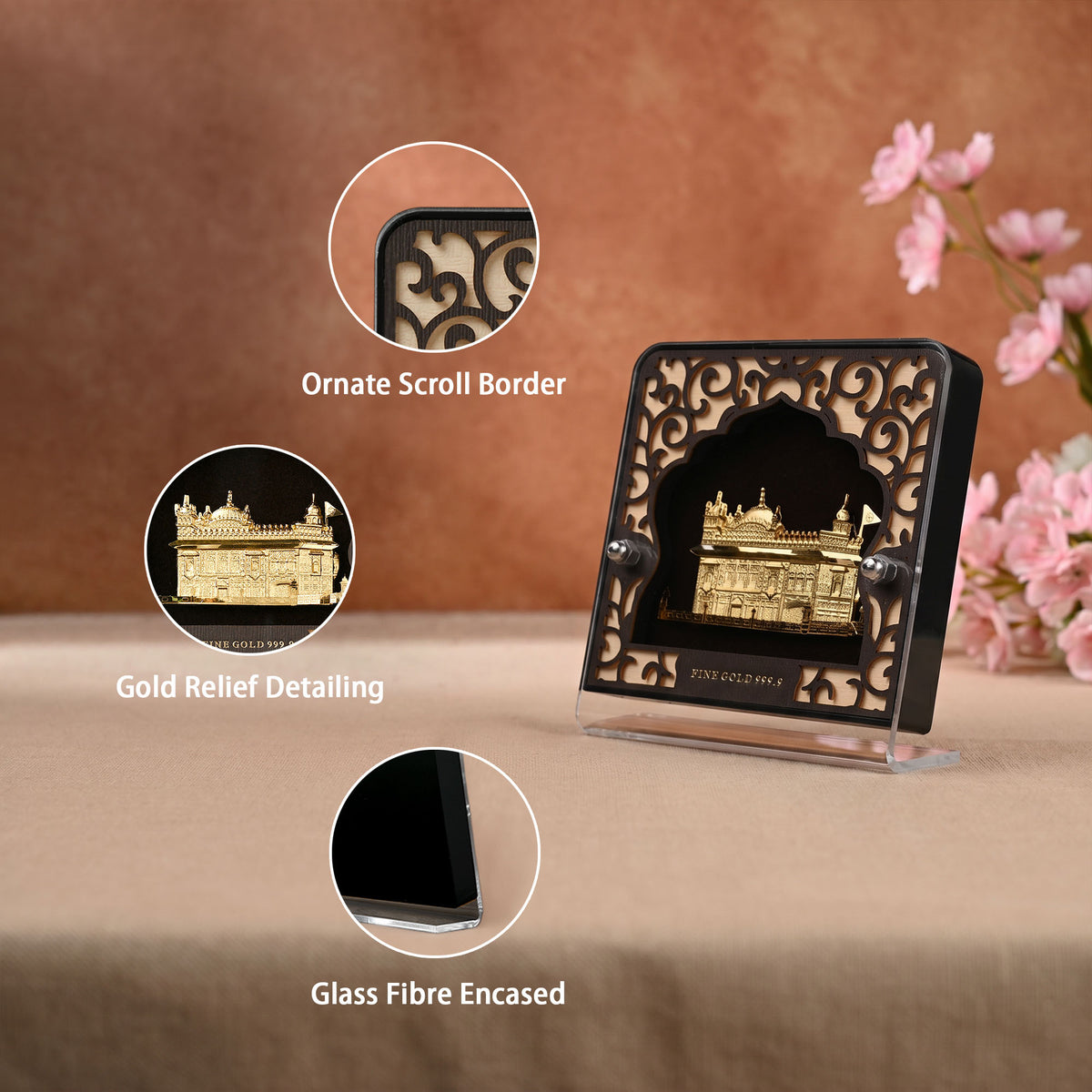 24K Gold Golden Temple Frame