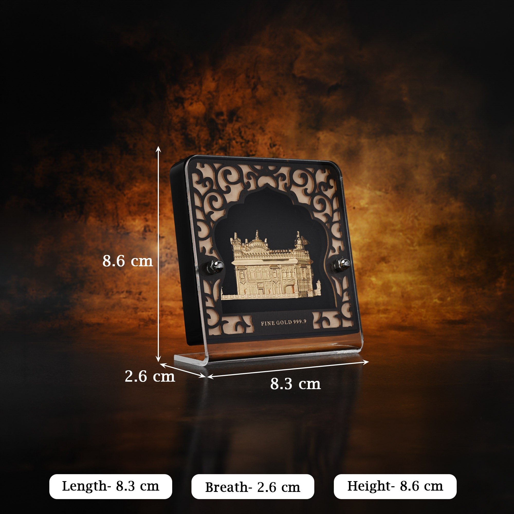 24K Gold Golden Temple Frame