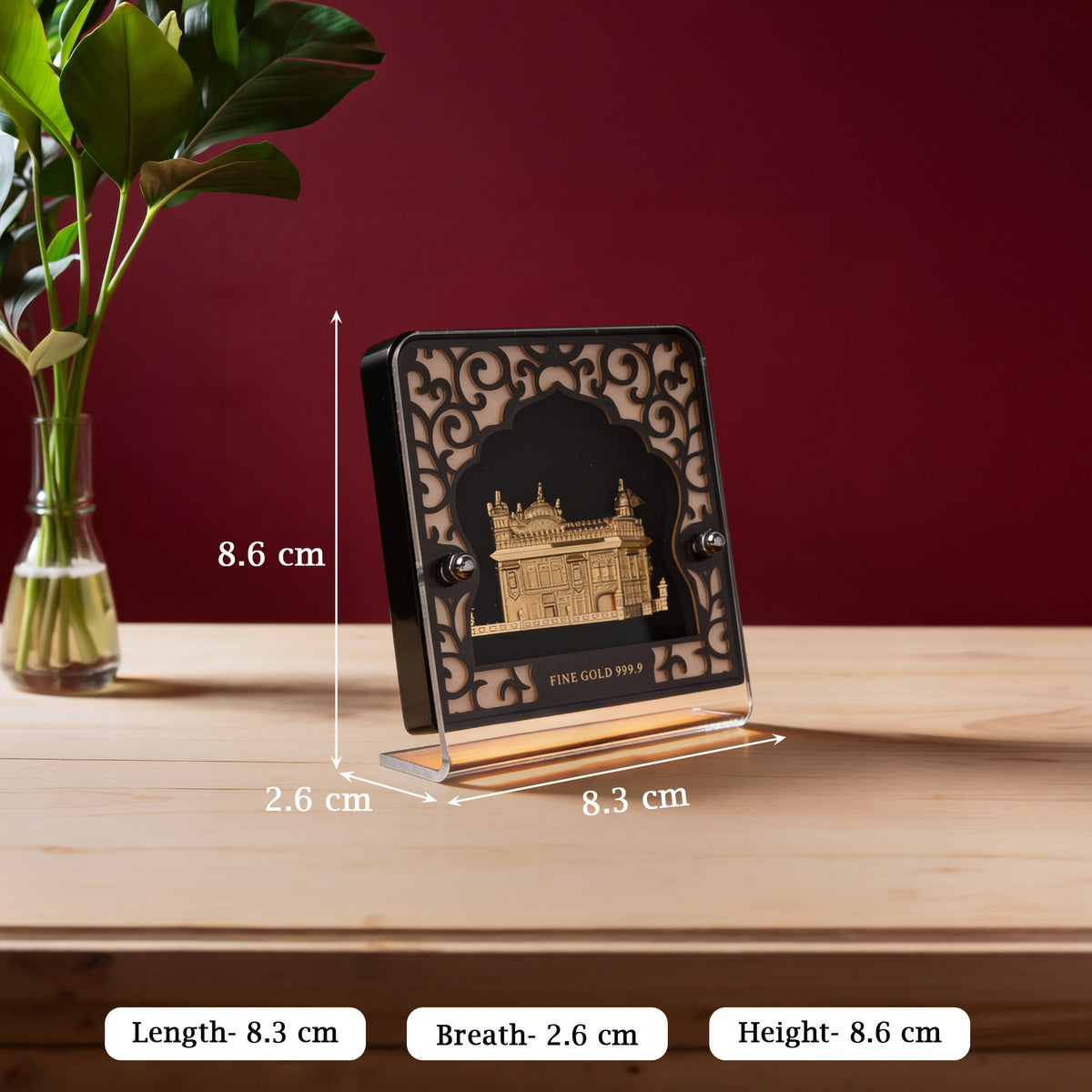 24K Gold Golden Temple Frame