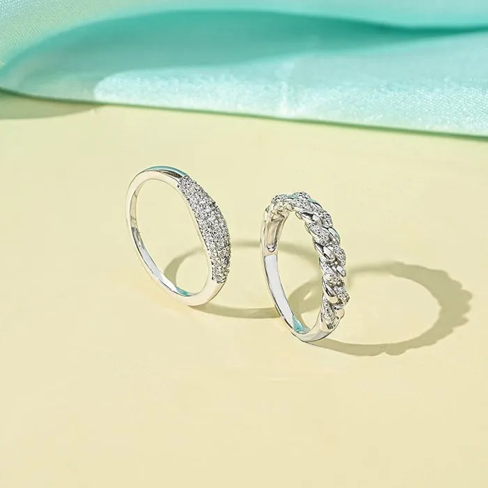 Sparkle Twist Rings - Touch925