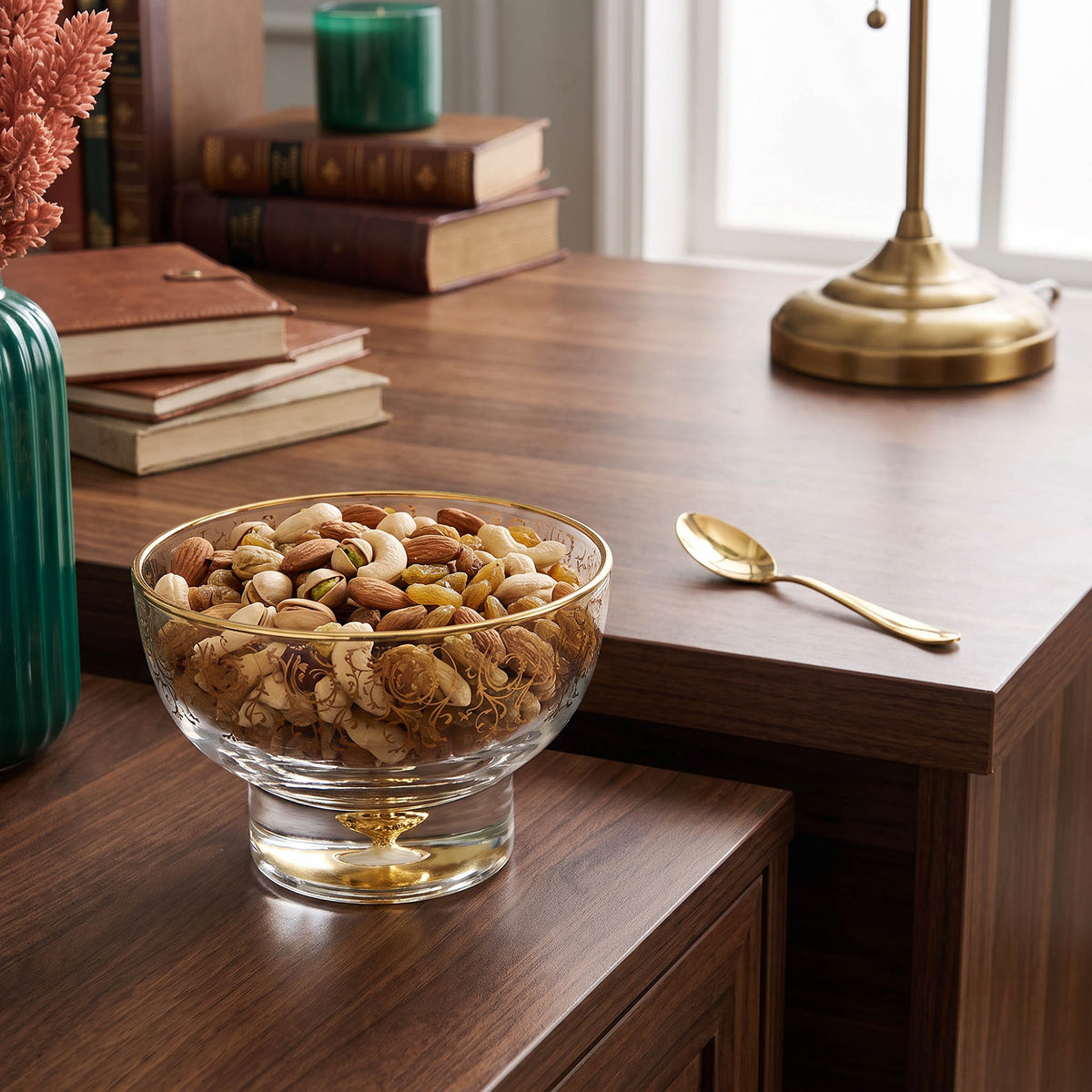 Gold Foiled Dessert Bowl Set