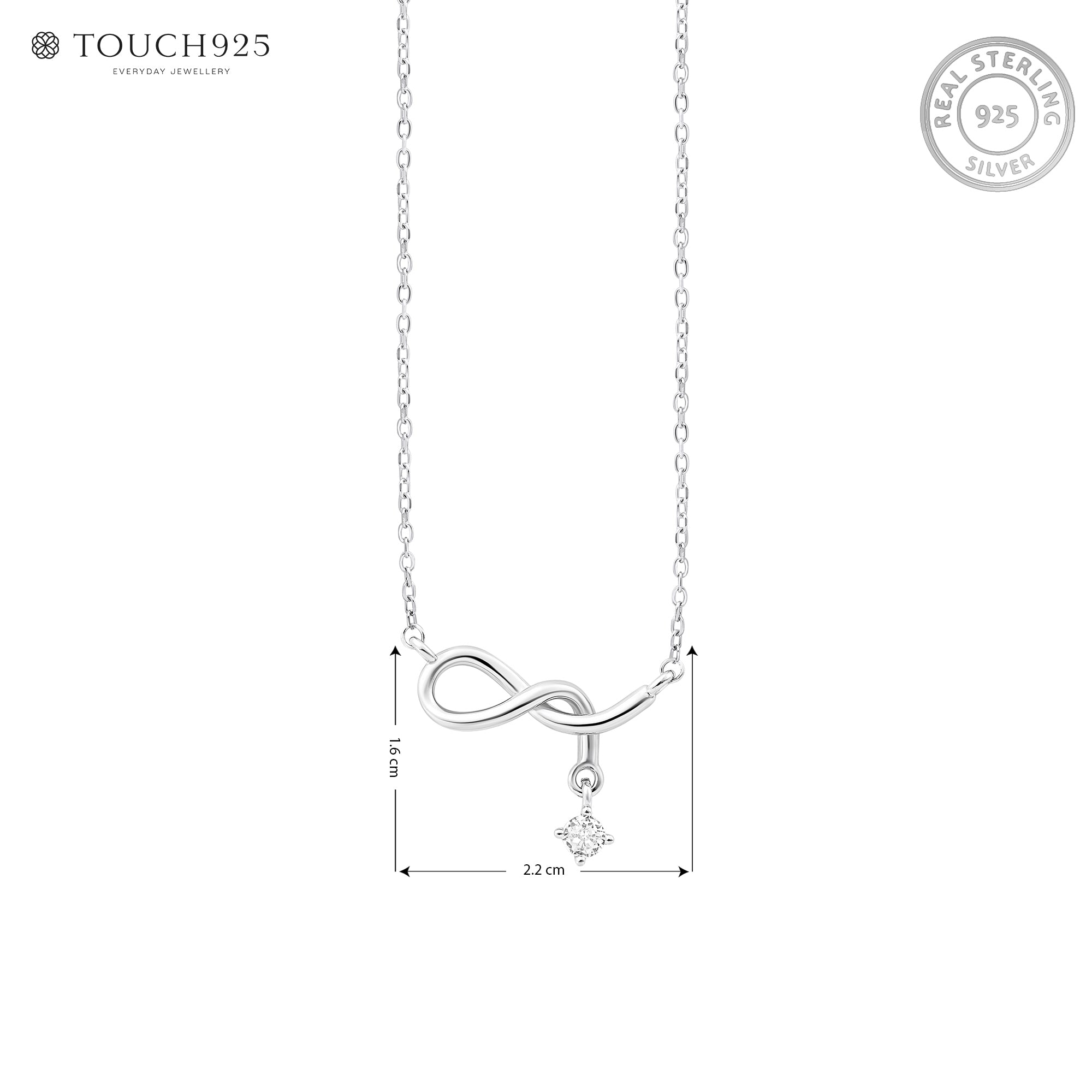 Minimal Infinity Drop Necklace