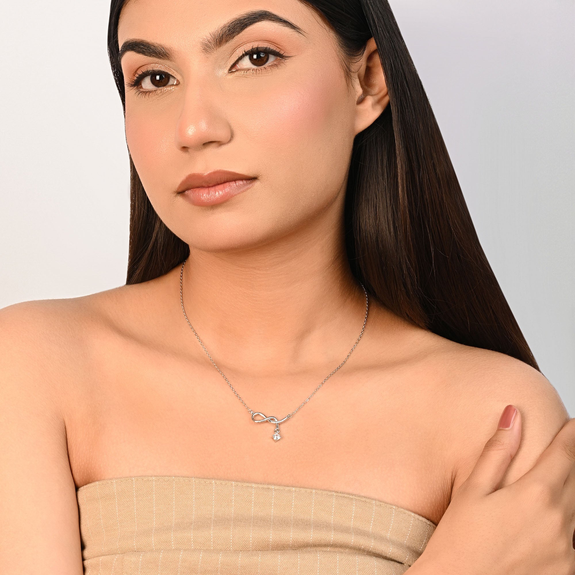 Minimal Infinity Drop Necklace