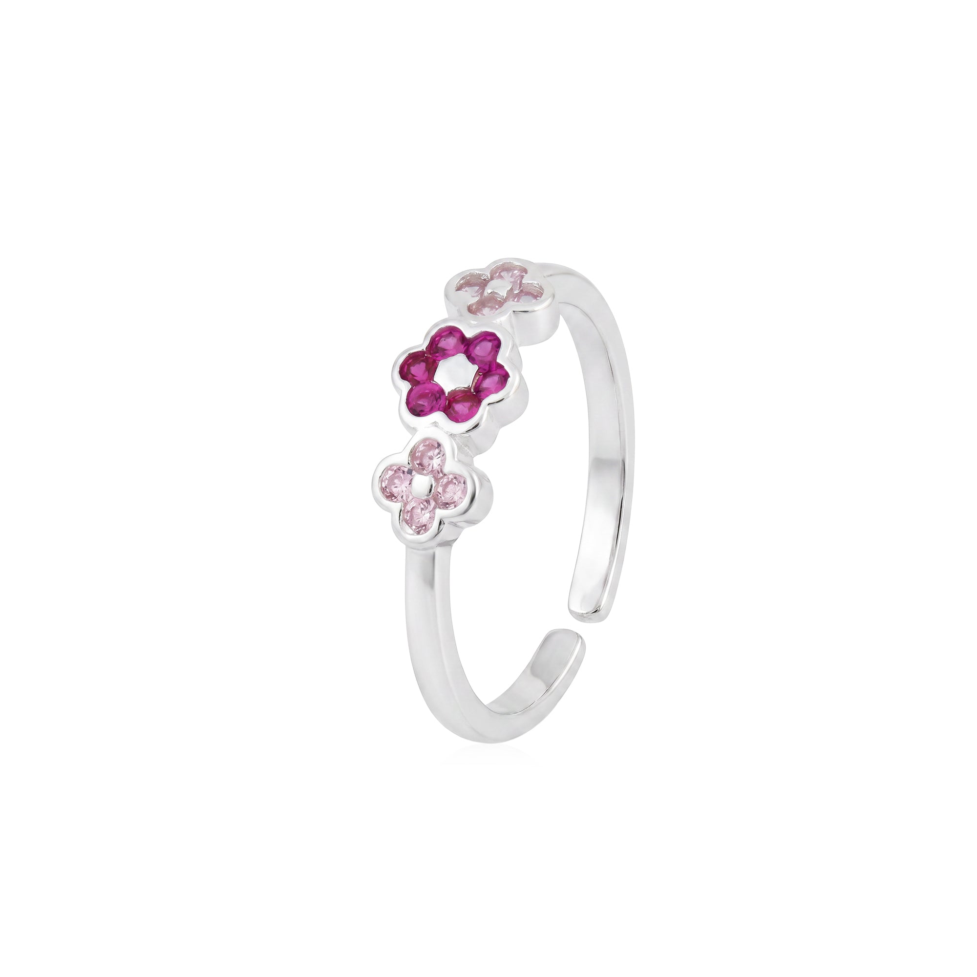Trio Floral Toe Ring