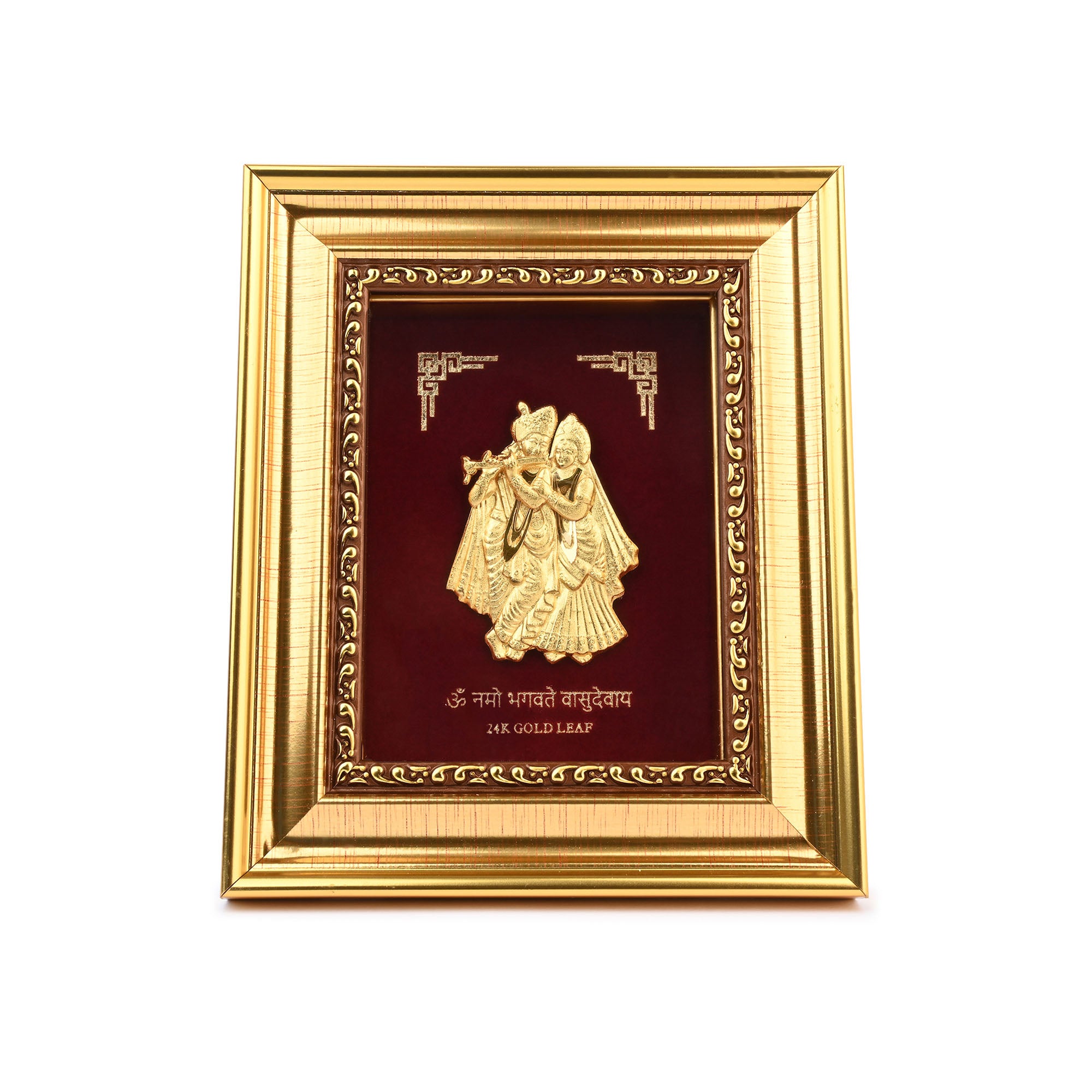 24K Gold Foil Radha Krishna Frame