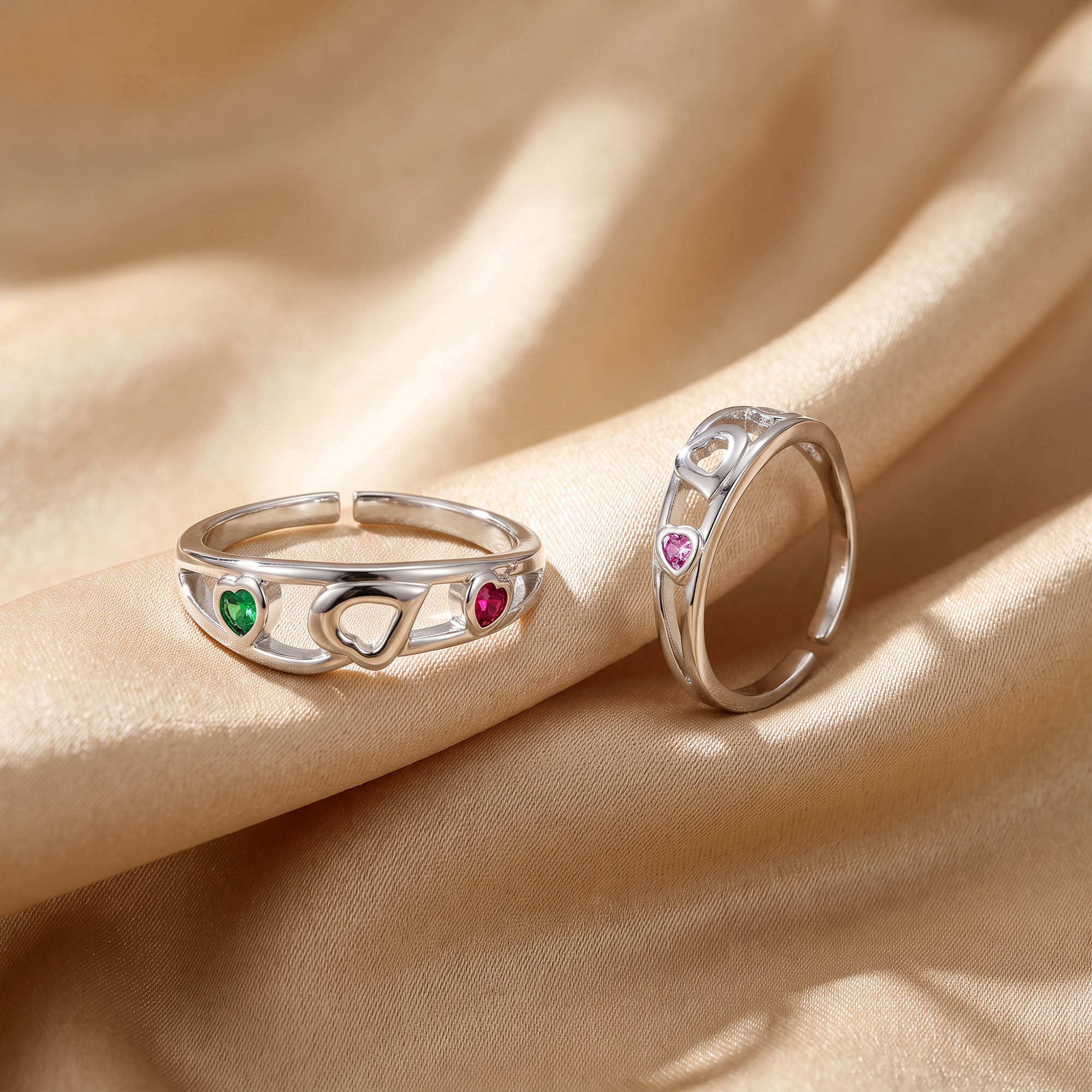 Trio Heart Toe Ring