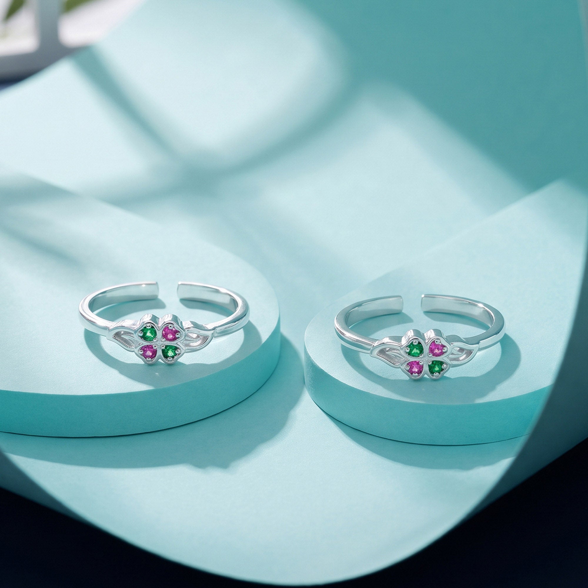 Four-Leaf Clover Toe Ring