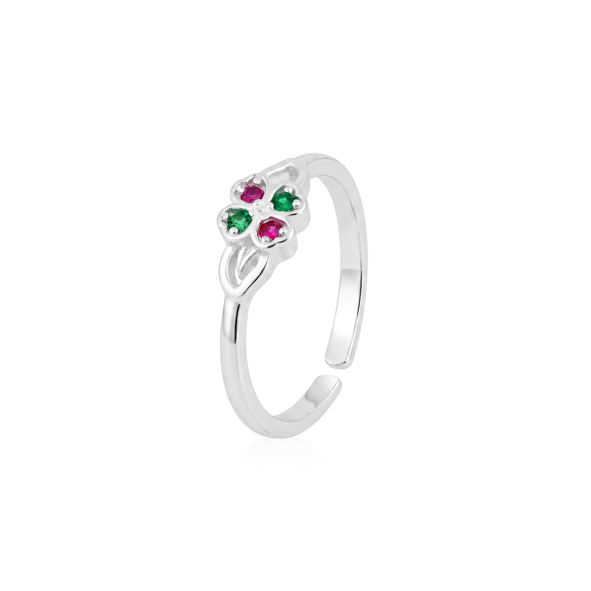 Four-Leaf Clover Toe Ring