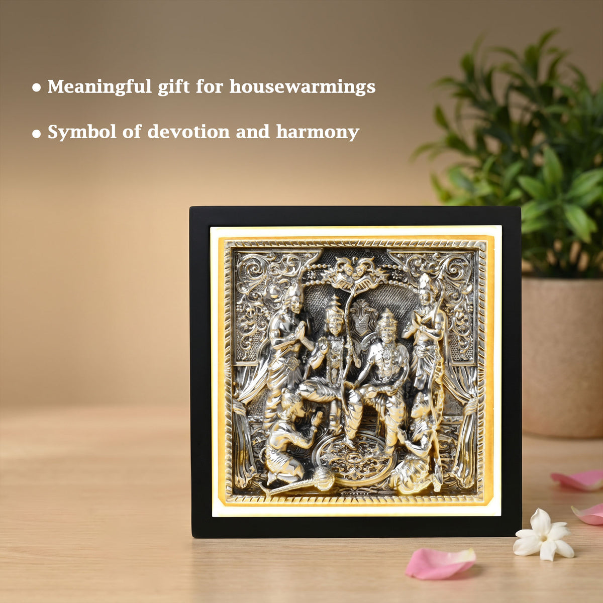 999 Silver Plated Ram Darbar LED Frame