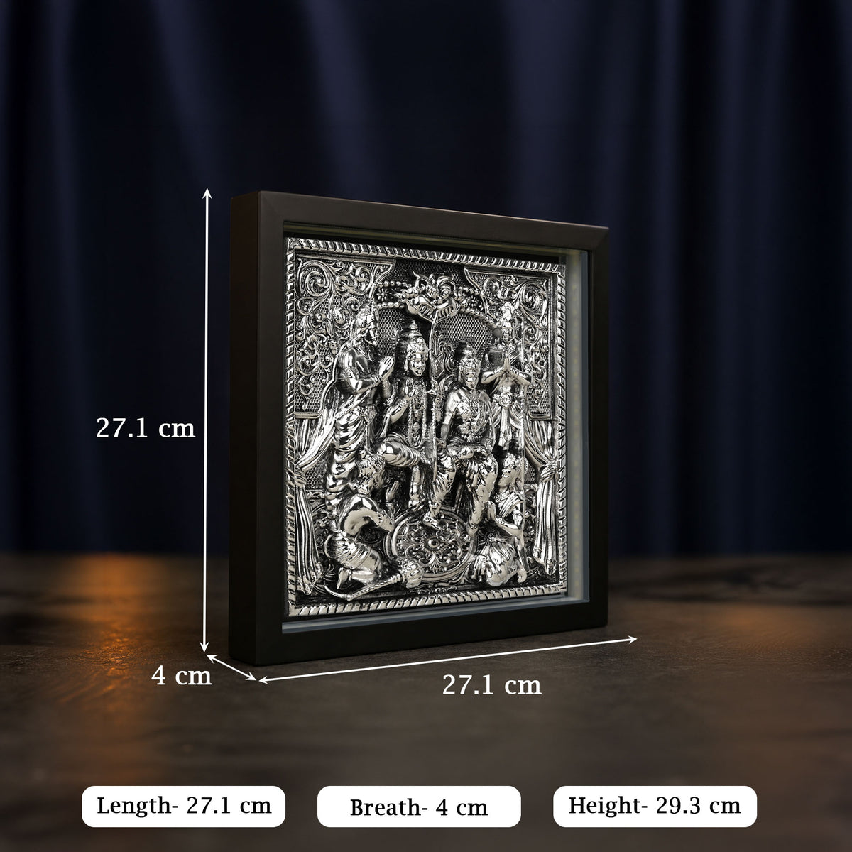 999 Silver Plated Ram Darbar LED Frame