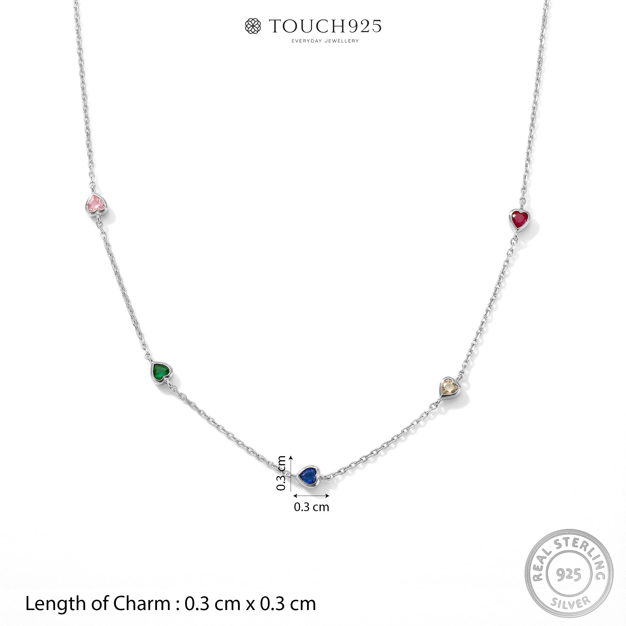 Mini Heart Charm Necklace