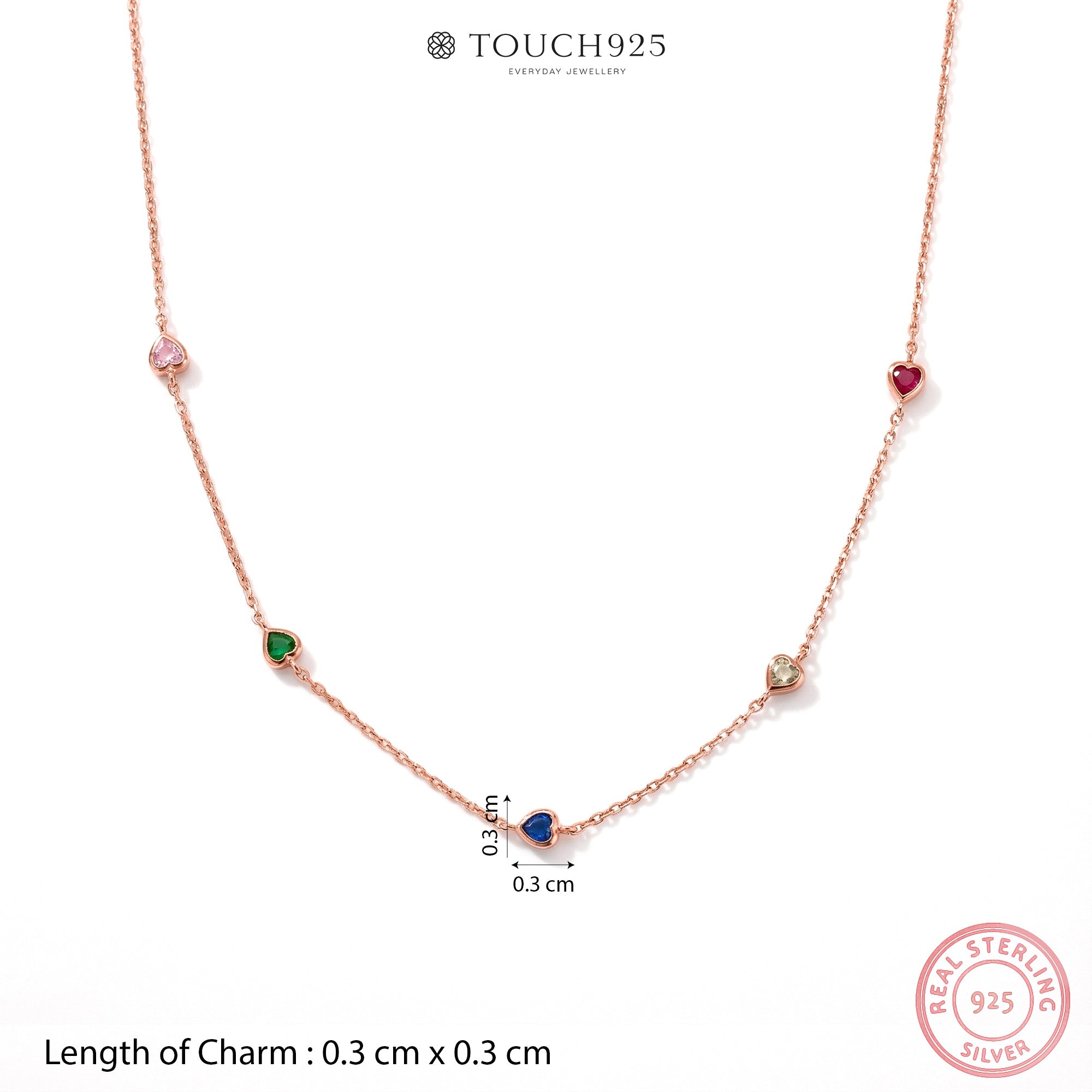 Mini Heart Charm Necklace