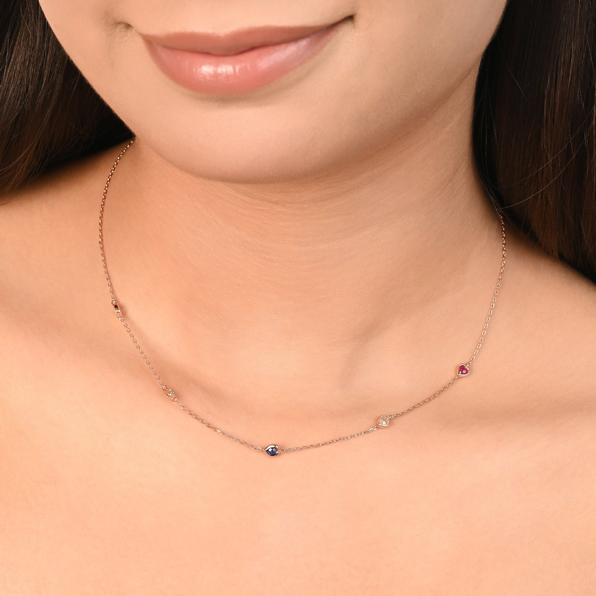 Mini Heart Charm Necklace