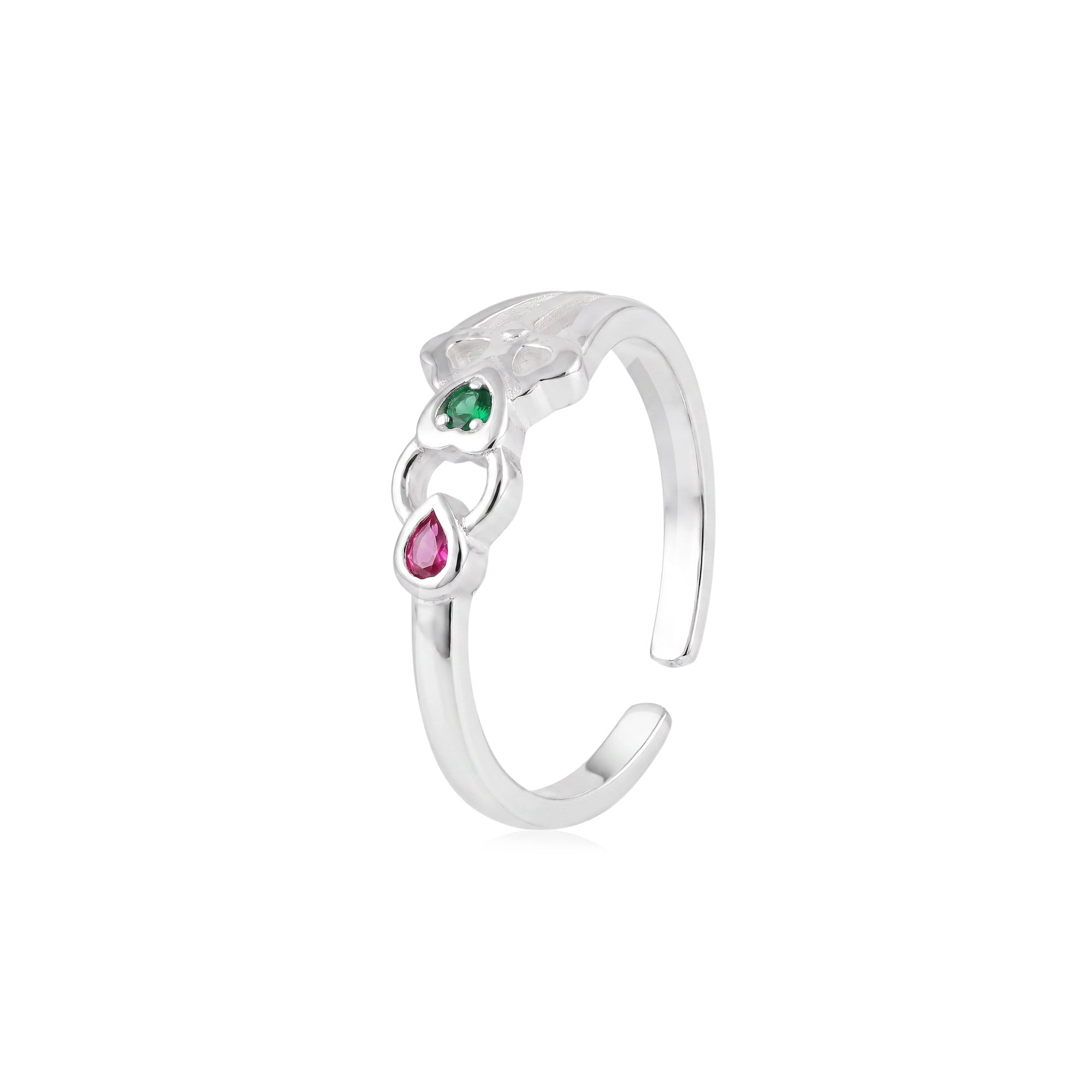Heart Teardrop Toe Ring