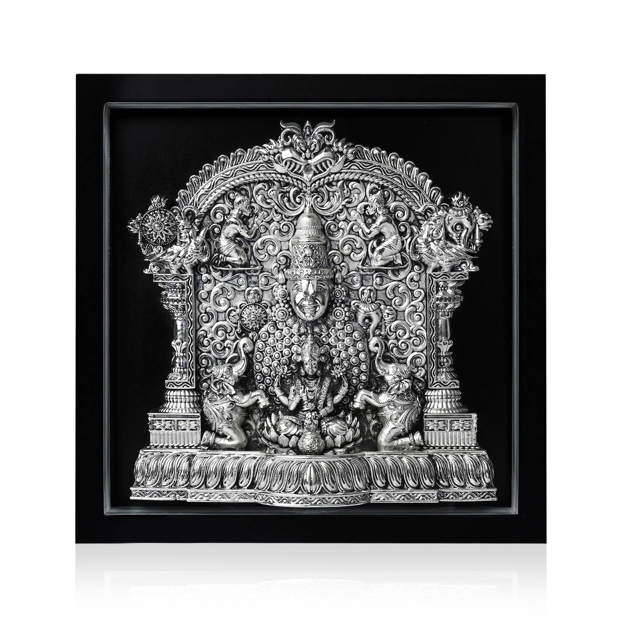 999 Silver Lakshmi Venkateshwar LED Frame