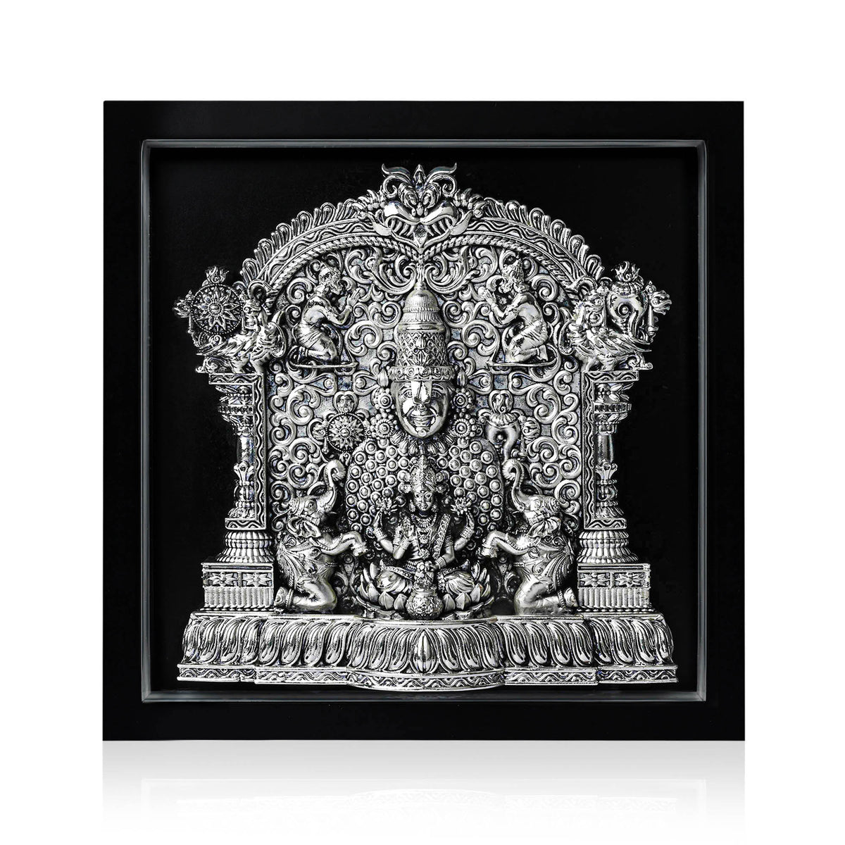 999 Silver Lakshmi Venkateshwar LED Frame