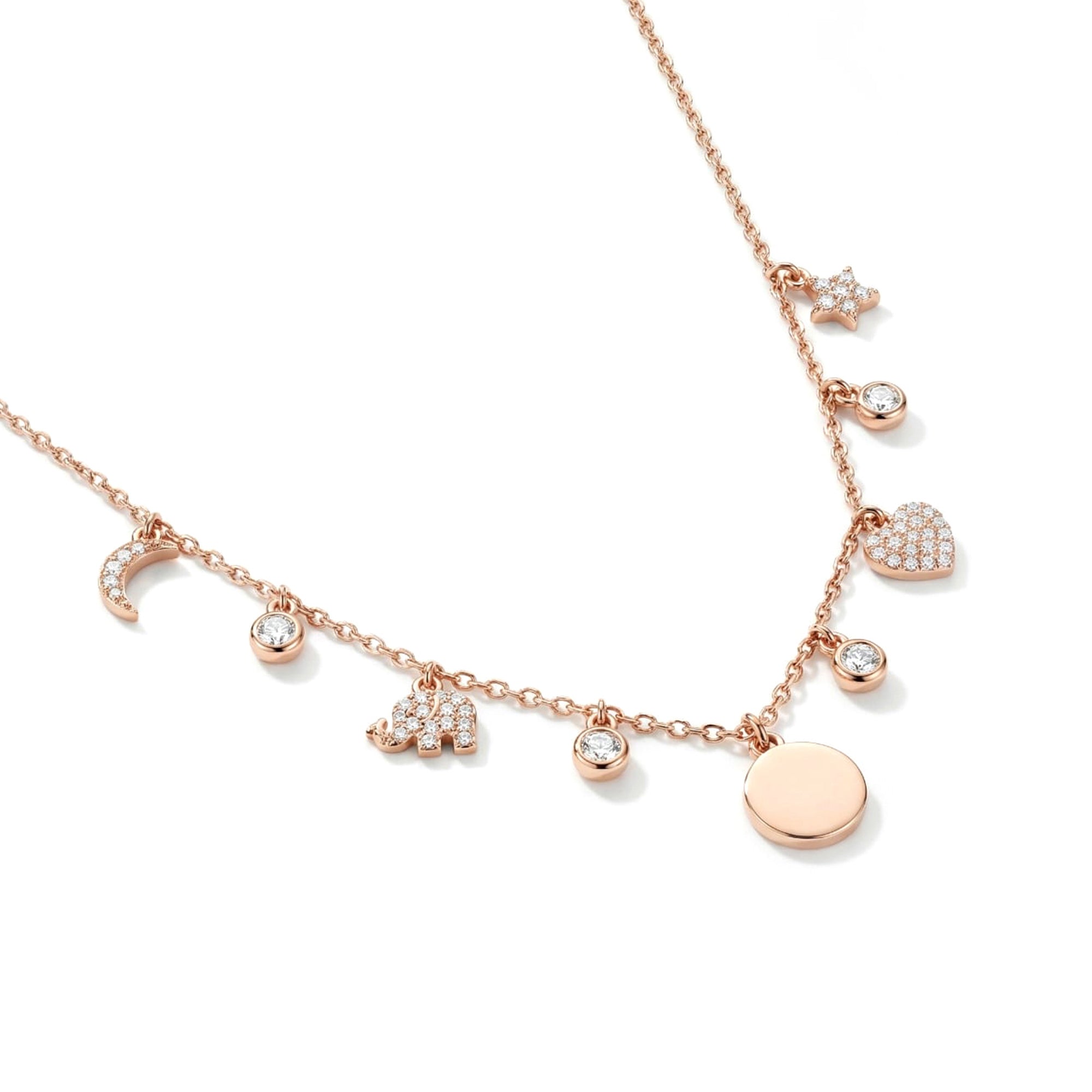 Celestial Charm Disc Necklace