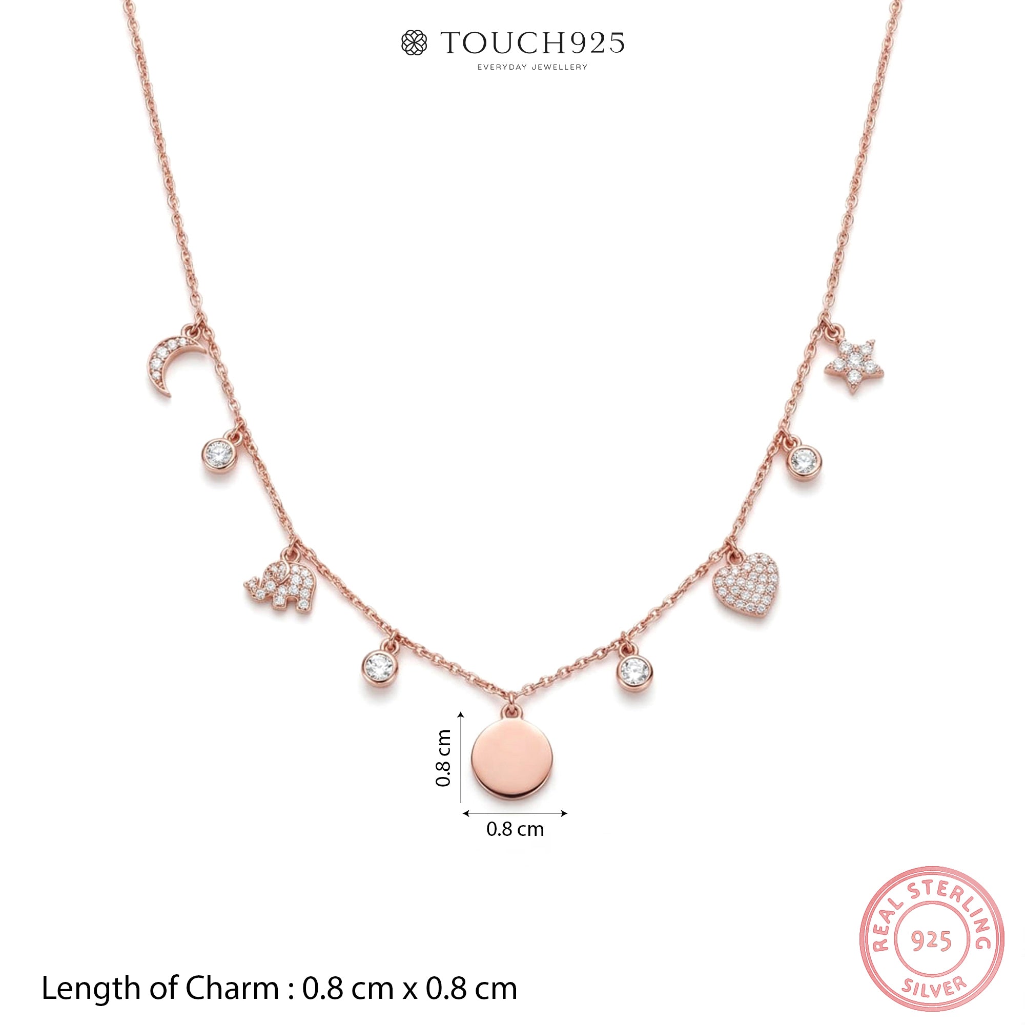 Celestial Charm Disc Necklace