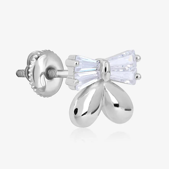 Sparkle Bowtie Earring - Touch925