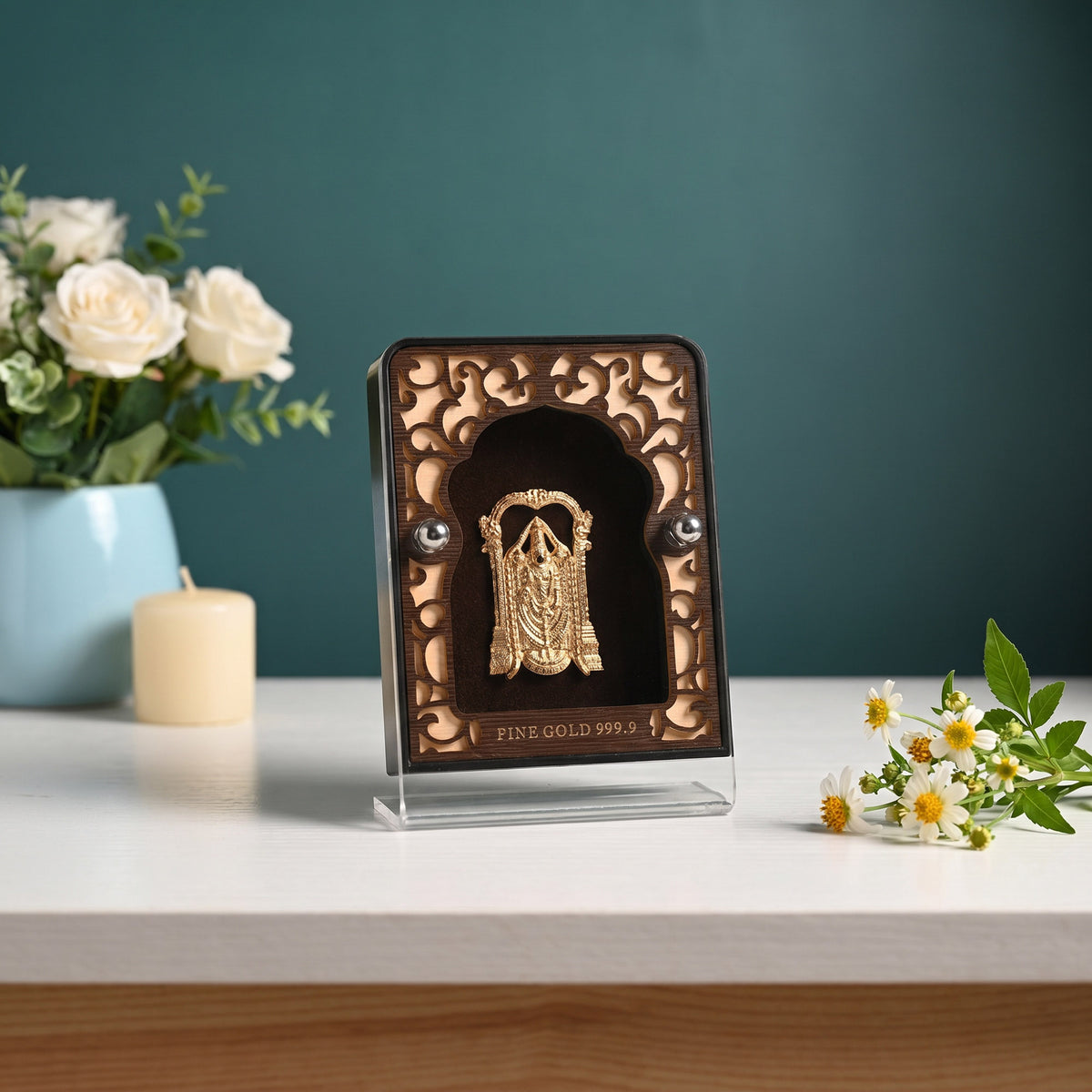 24K Gold Foil Lord Balaji Frame