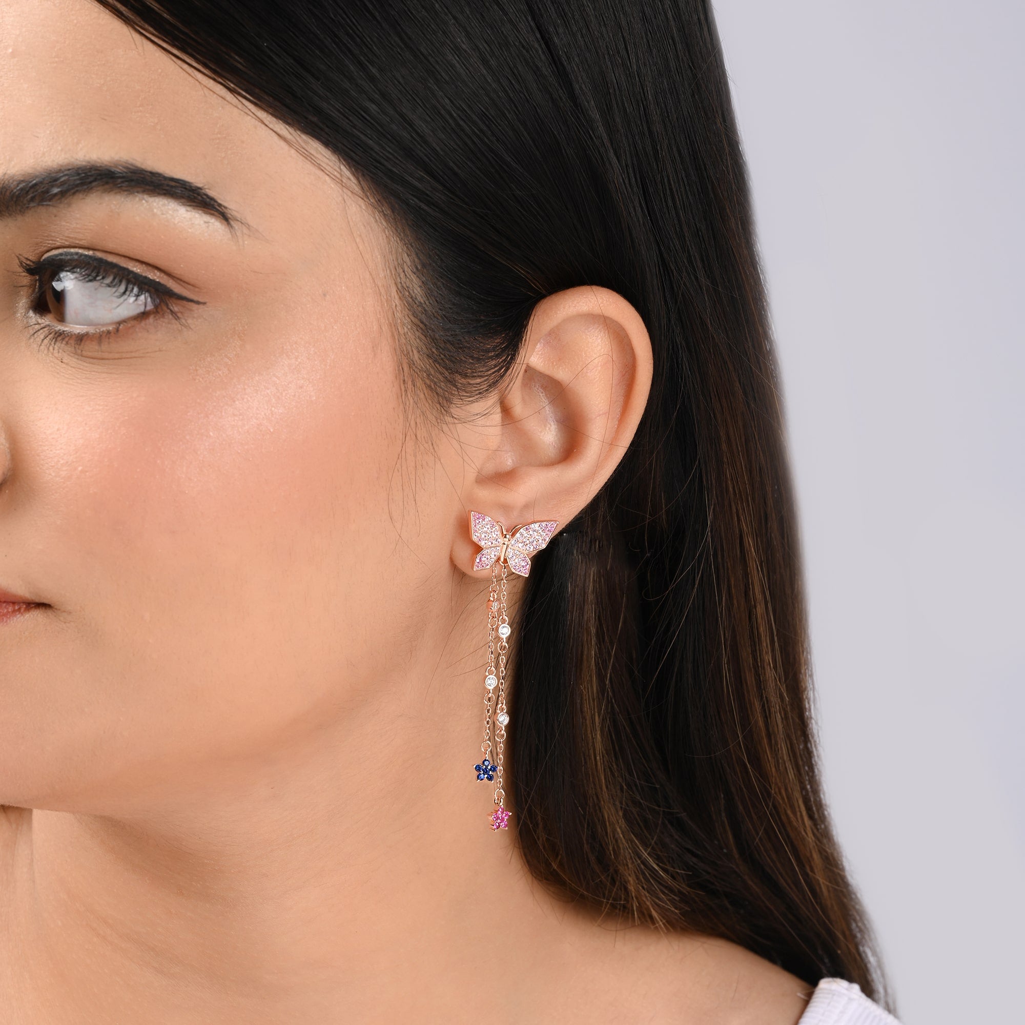 silver earrings