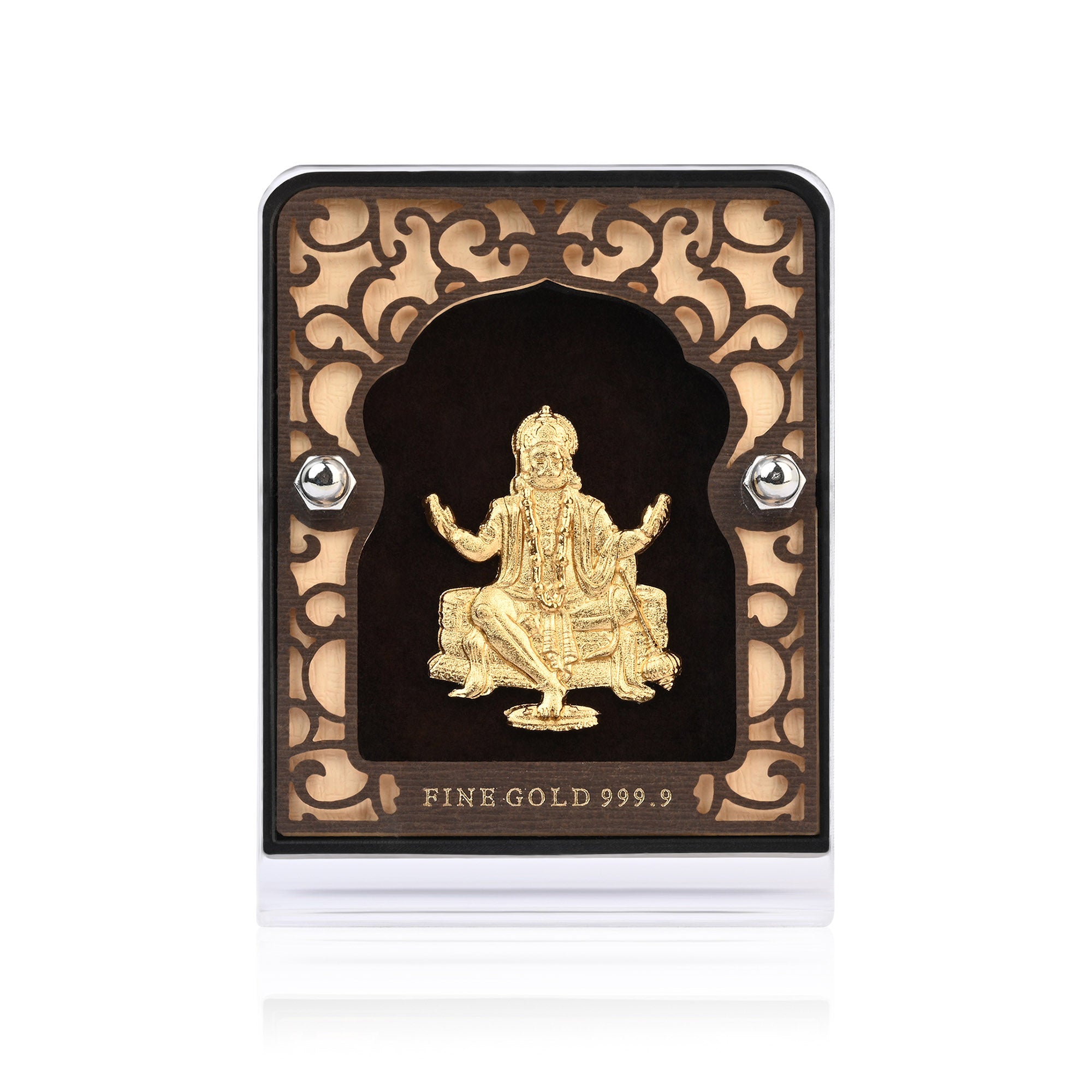 24K Gold Foil Lord Hanuman Frame