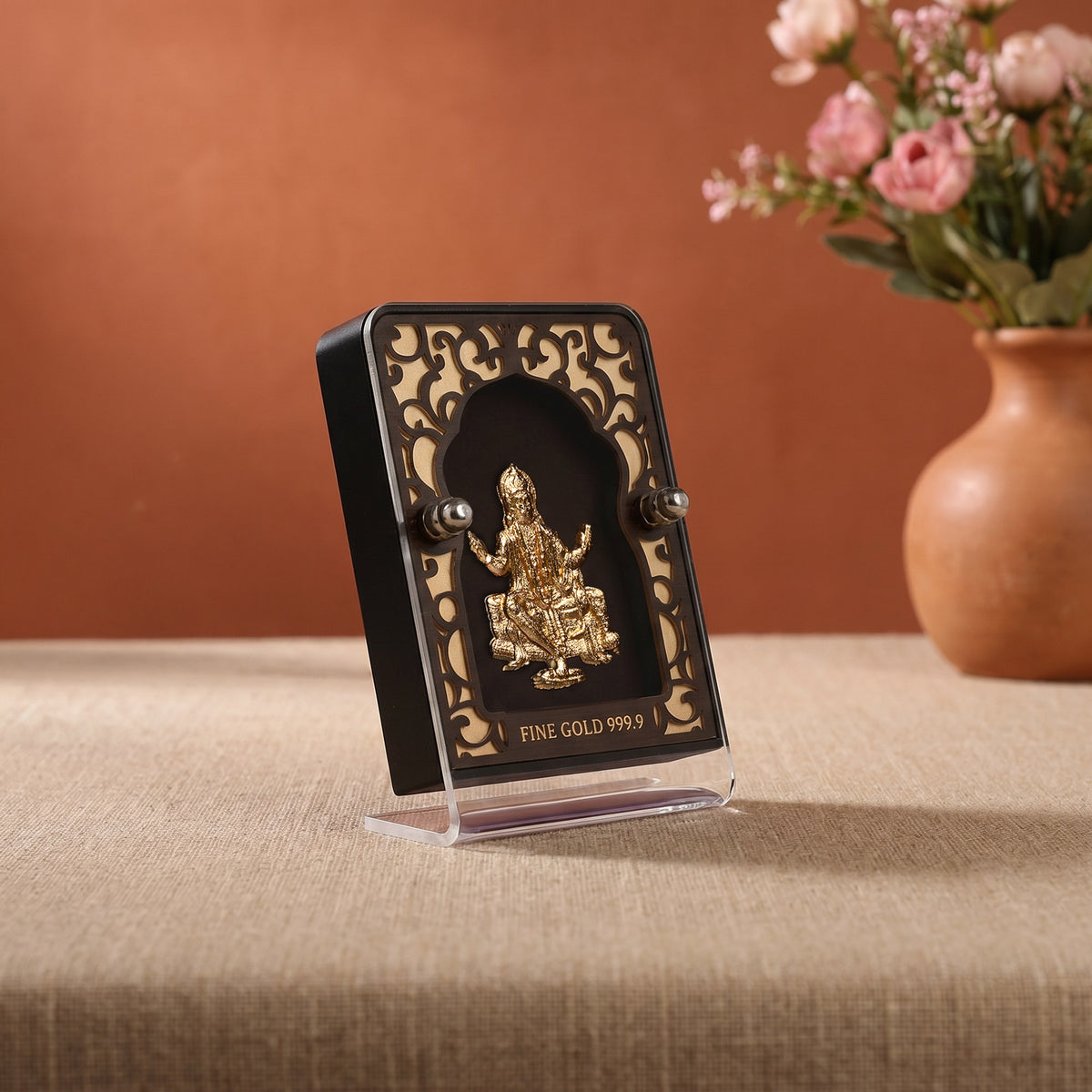 24K Gold Foil Lord Hanuman Frame