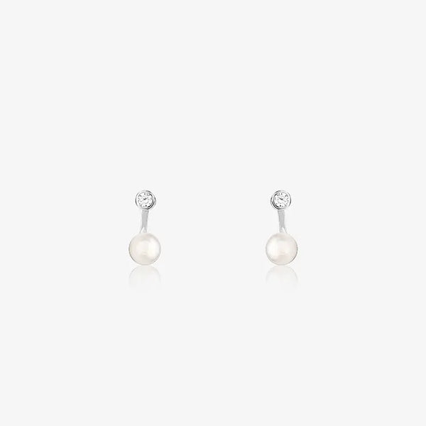 Pearl Essence Silver Elegance Earrings