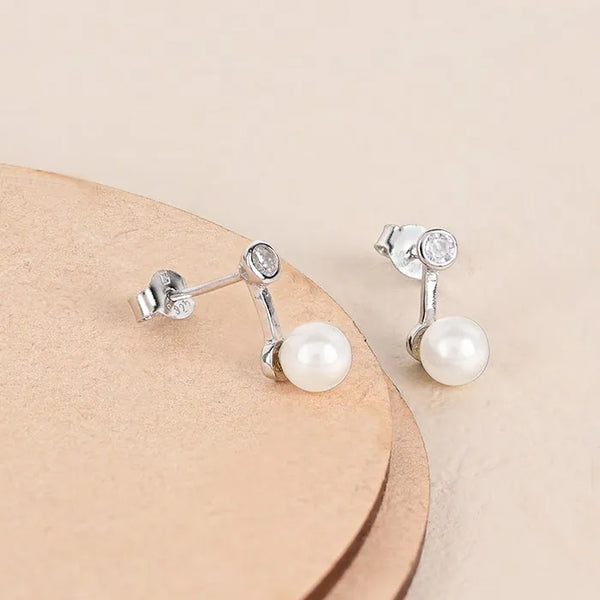 Pearl Essence Silver Elegance Earrings - Touch925