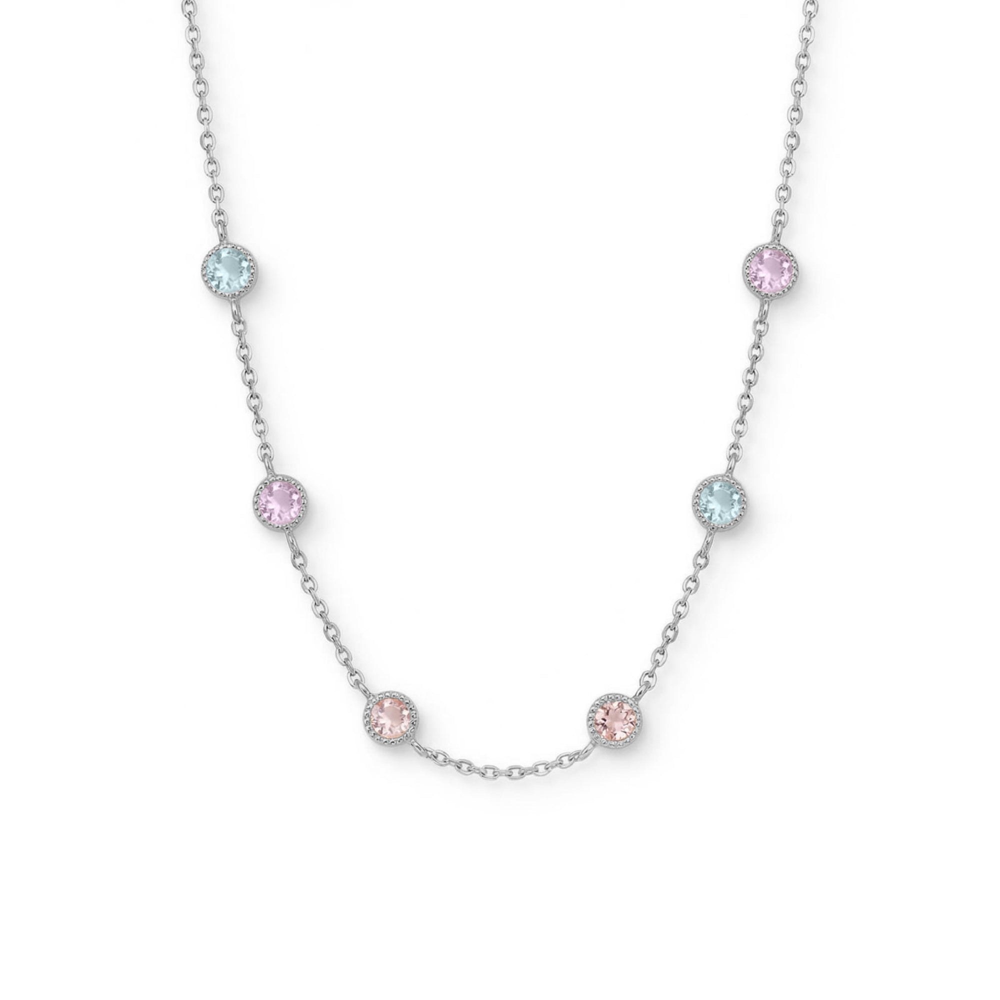 Pastel Bezel Necklace