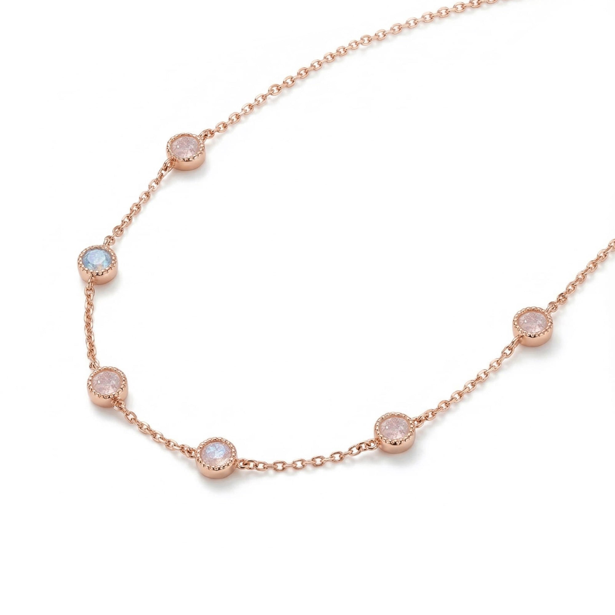 Pastel Bezel Necklace